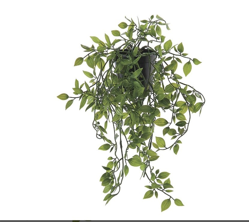 Ivy Faux Plant sturdy 3 1/2&Prime; diam. plastic pot. 8&Prime; diam. x 22 3/4&Prime; long New