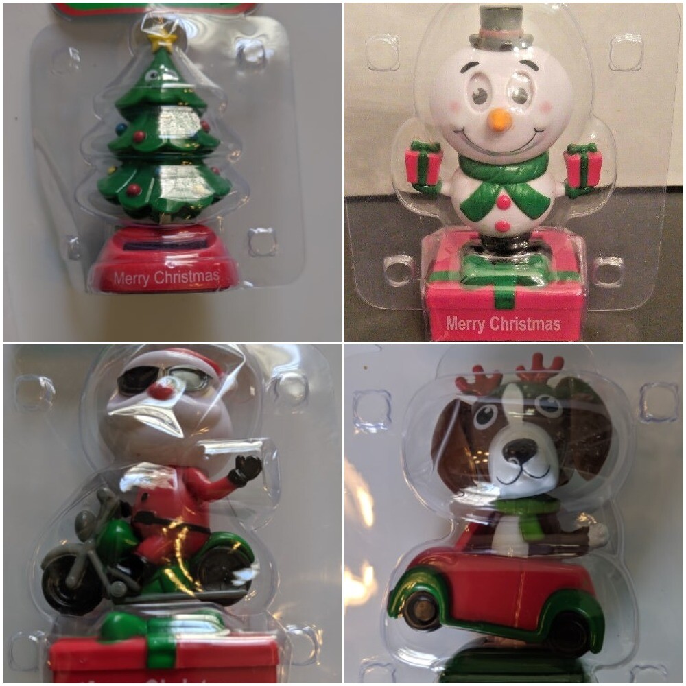 Multi Style Solar Powered Dancing Christmas Snowman Santa Dancer New Free Ship