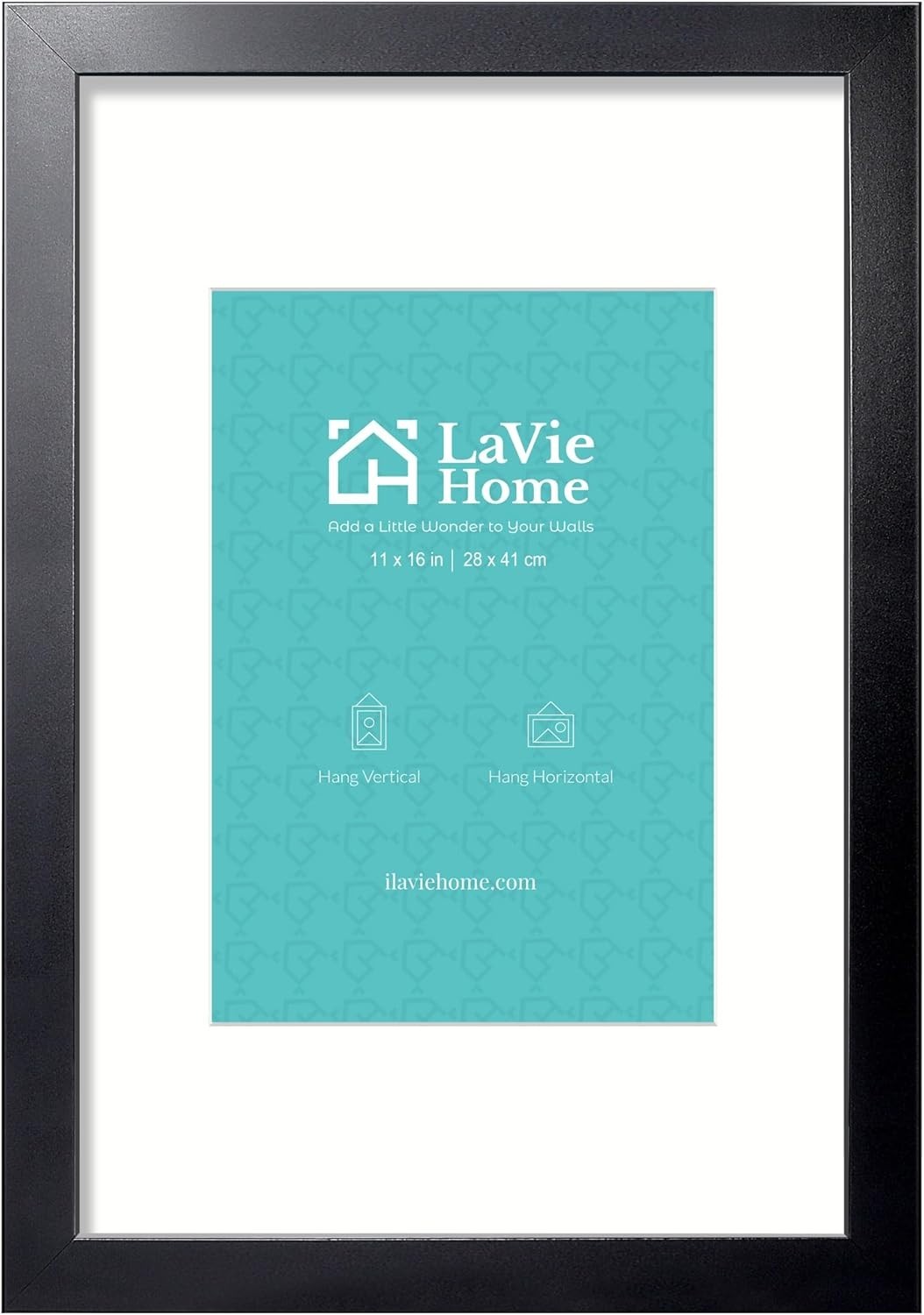 11×16 Black Gallery Frame – Perfect for Vertical or Horizontal Display