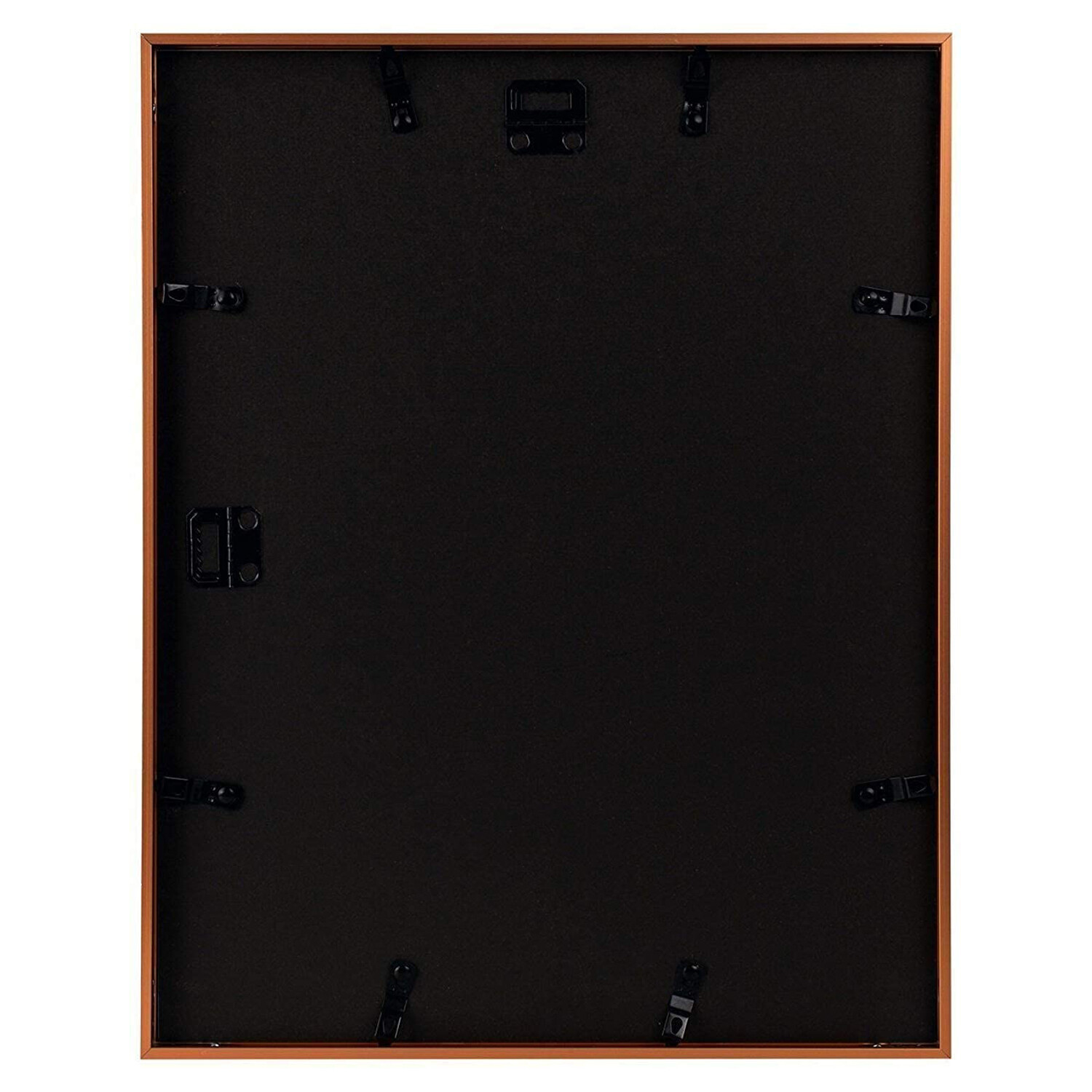 11×14 Aluminum Picture Frame Displays Photo 8×10 with Ivory Mat for Wall Mount