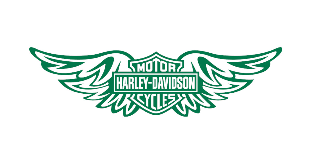 Harley wings Decal Vinyl Sticker | Car Window / Laptop | Multiple Sizes