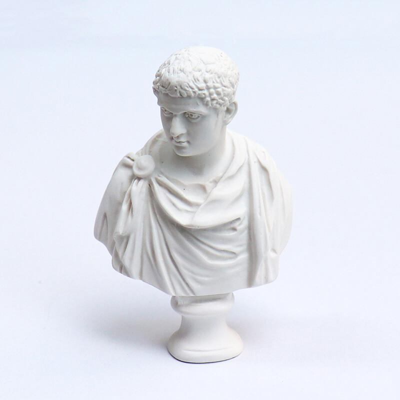 Dollhouse 1/6 Scale Plaster Statue Figure Statue Miniatures Resin Accessories
