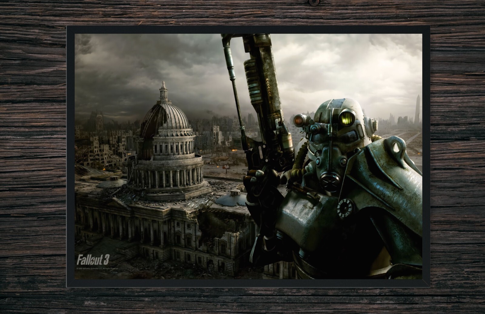 Fallout 3 Power Armor Poster – Iconic Post-Apocalyptic Artwork