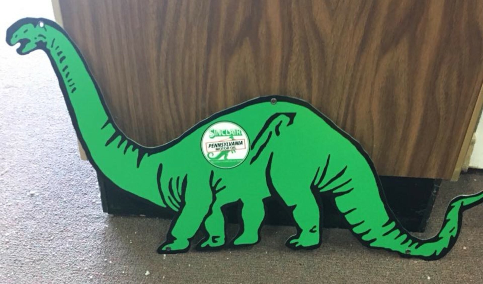 Sinclair Dinosaur Motor Oil Gas Metal Heavy Steel Sign Extra Large Dino 35&Prime;