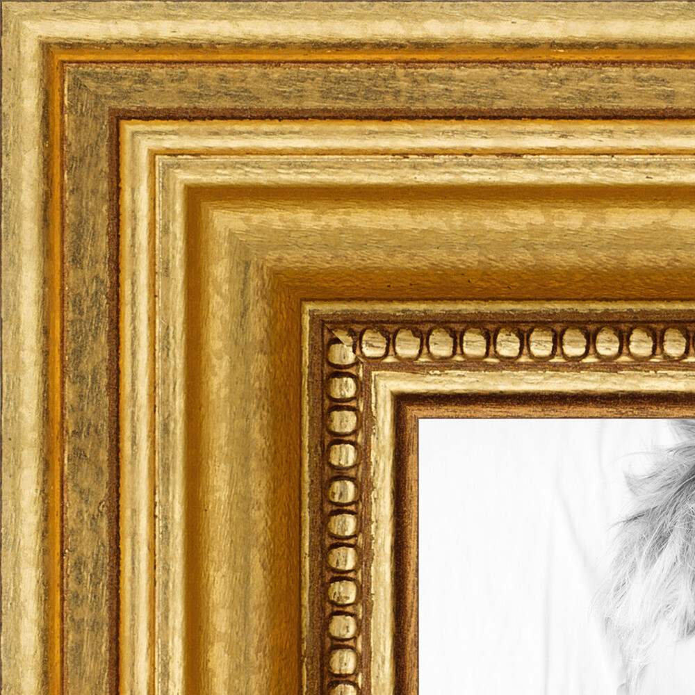 ArtToFrames Picture Frame Custom 1.25&Prime; Gold Foil on Pine Wood 4159 Small