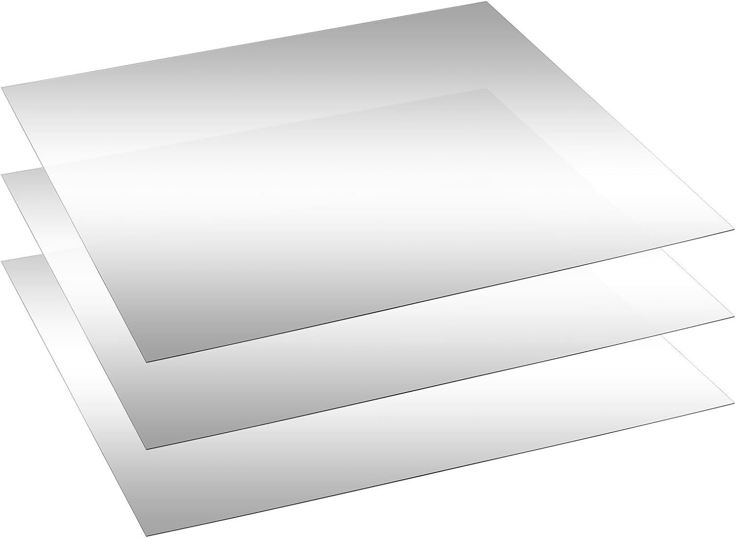 Durable Acrylic Two-Way Mirror Glass, 3-Pack – Ideal for Infinity Mirrors~-