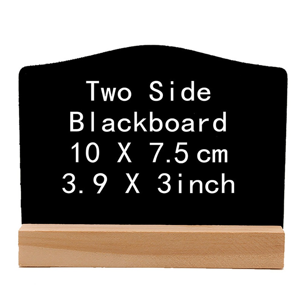 10-100Pcs Mini Chalkboard Signs with Stand，Reusable Wooden Tabletop Chalkboard