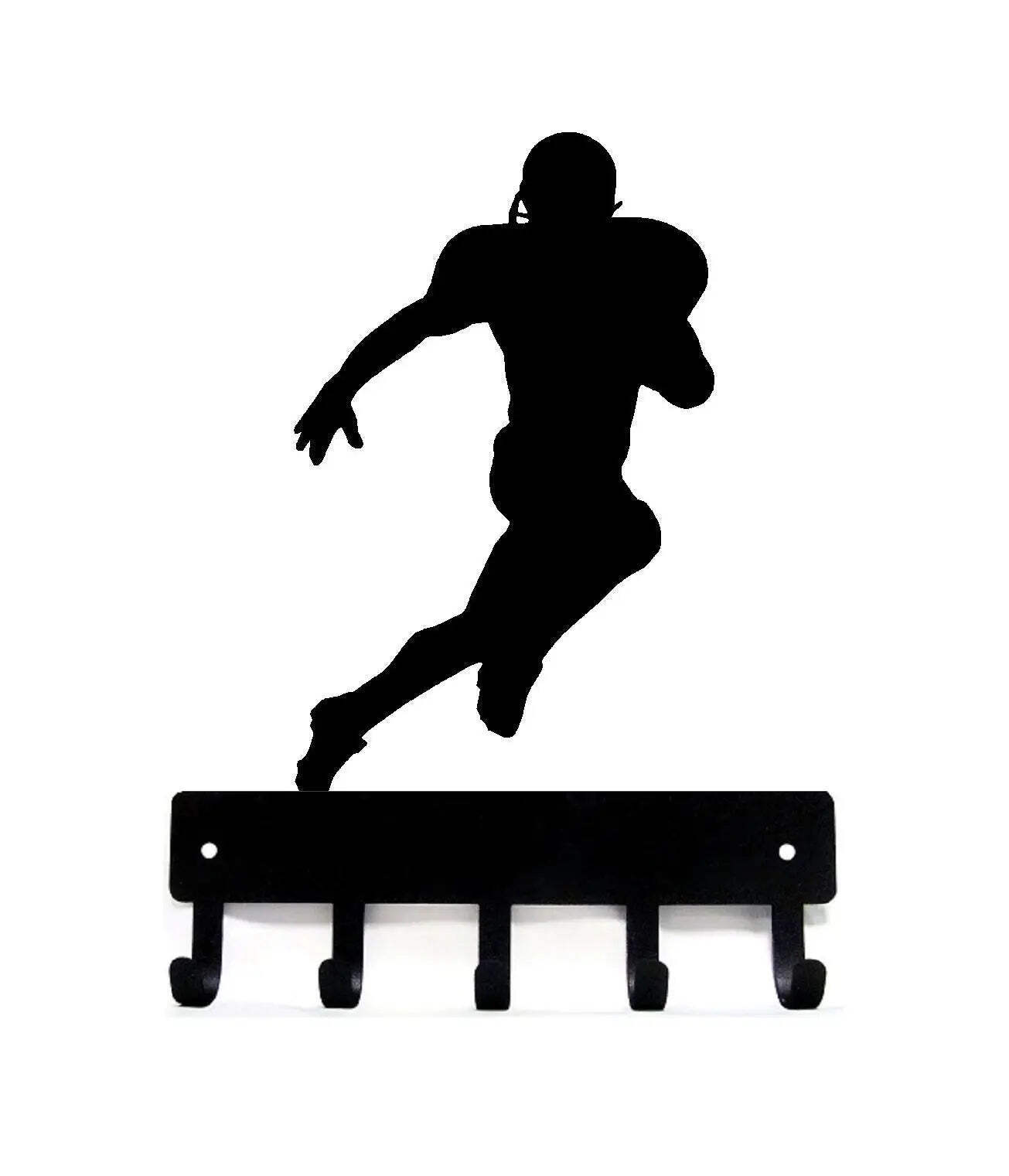 Football Receiver Sports Key Rack Holder with 5 hooks – Made in USA