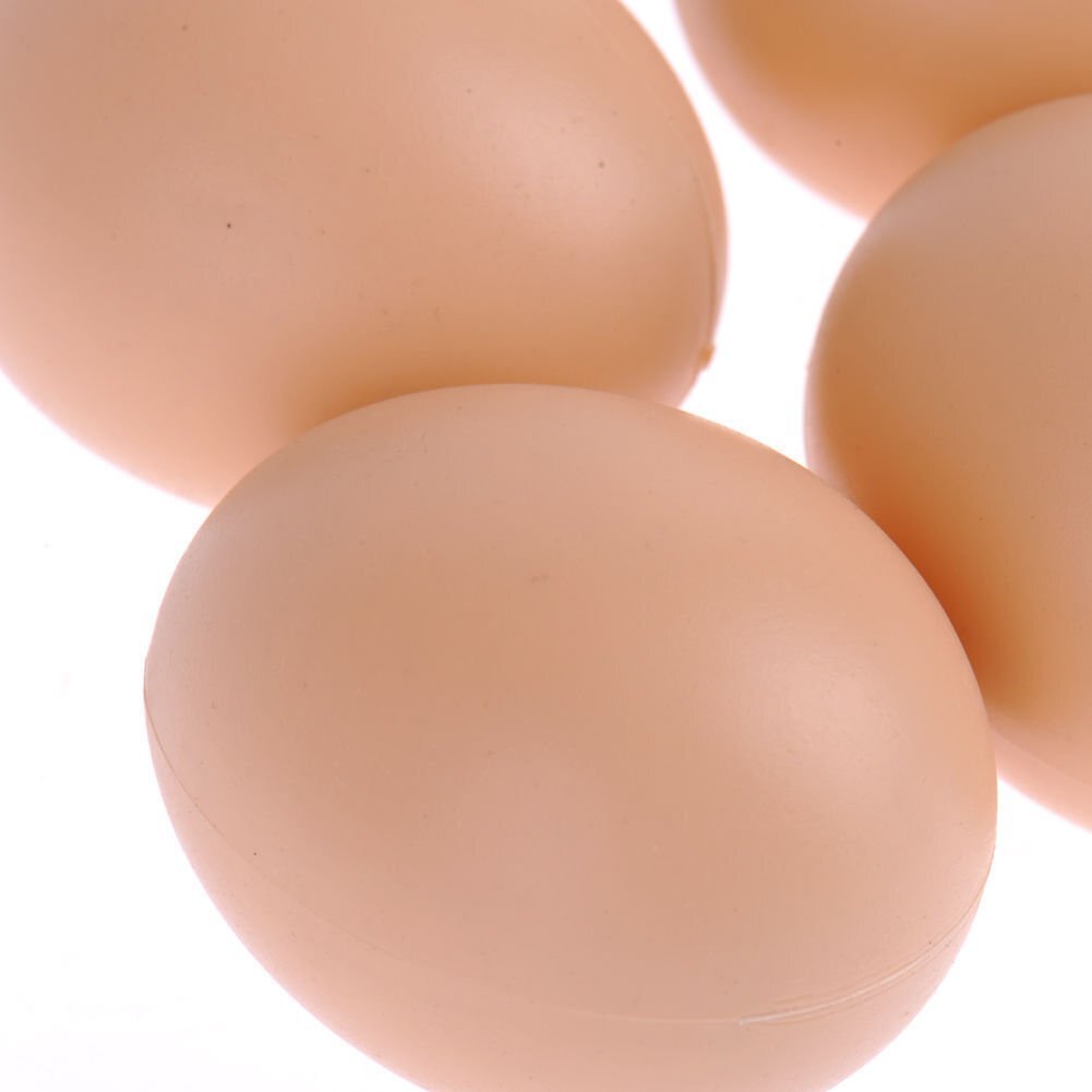 30× Liftlike Chicken Egg Plastic Fake Eggs 2&Prime; Fake Dummy Egg Hen Joke Prank US