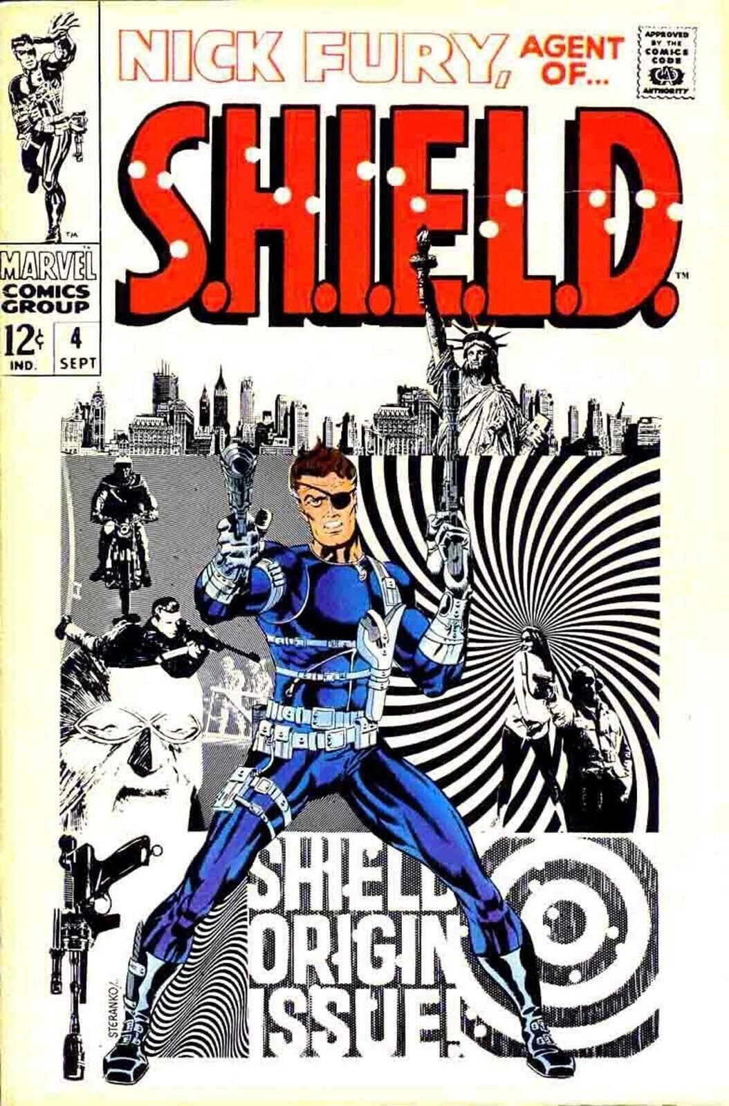 NICK FURY AGENTS OF SHIELD #4 COMIC BOOK COVER Poster print 11&Prime;x17&Prime; home decor