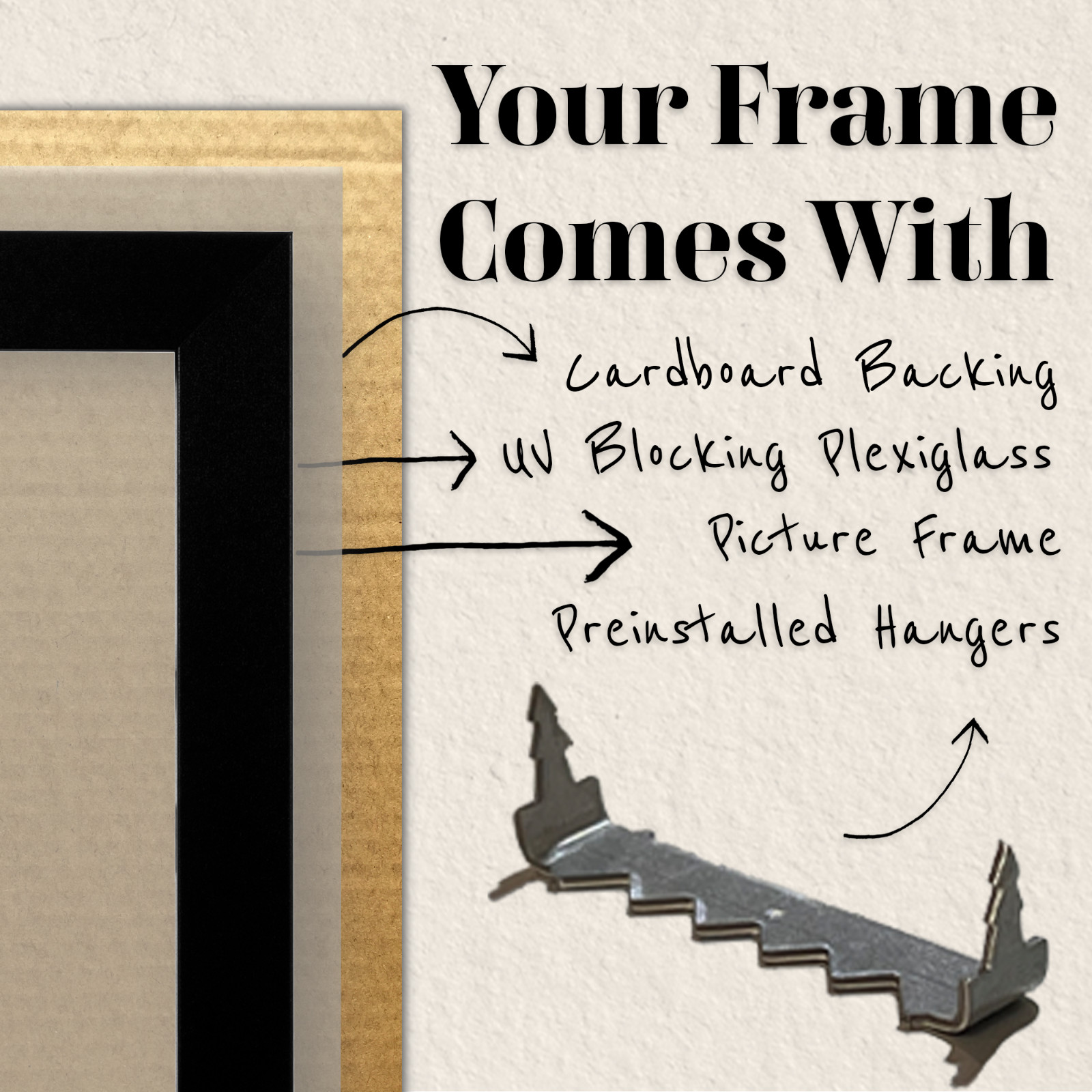 US Art Frames 1.25 in Flat Country Walnut Brown Wall Decor Picture Frame S-A