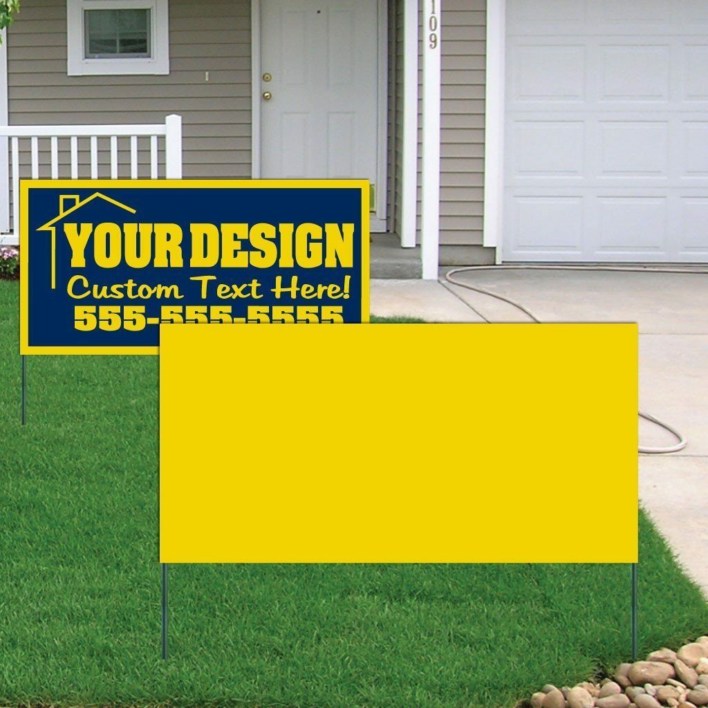 2&rsquo;X4&prime; 4mm Corrugated Plastic Blank Yard Signs – FREE SHIPPING