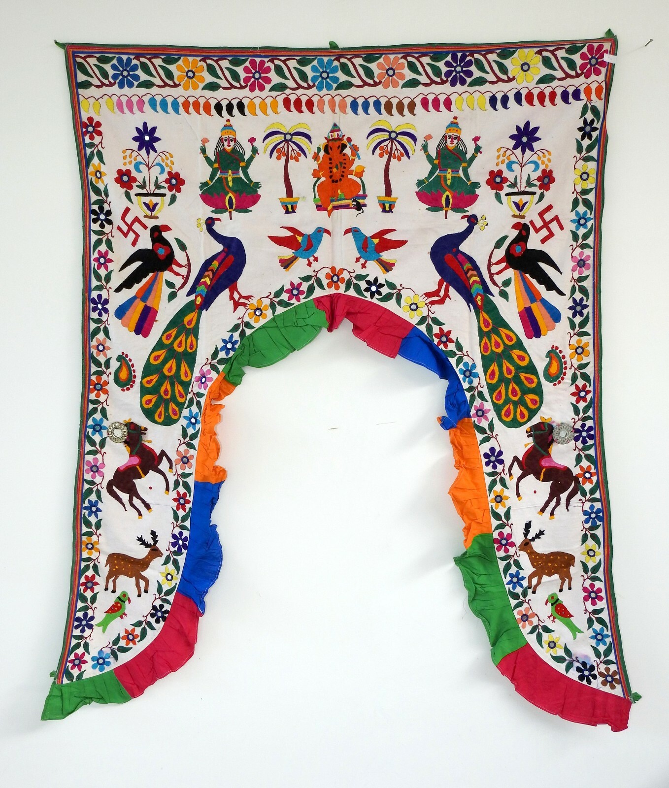 Vintage Welcome Gate Toran Door Valance Window Décor Tapestry Wall Hanging DV10