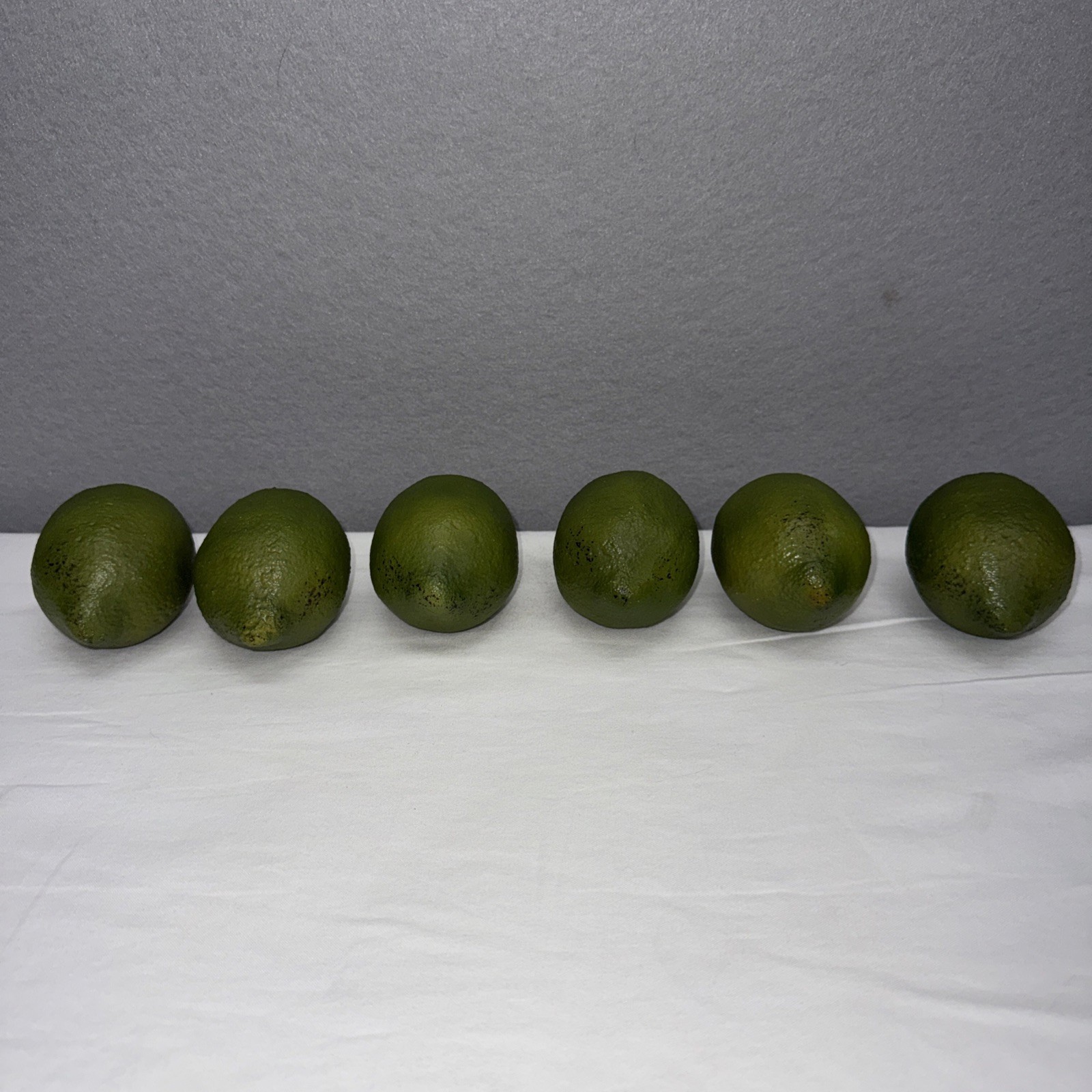 Green Limes Artificial Realistic Faux Fruit Decor Length 2.5&Prime; Lot Of 6 READ
