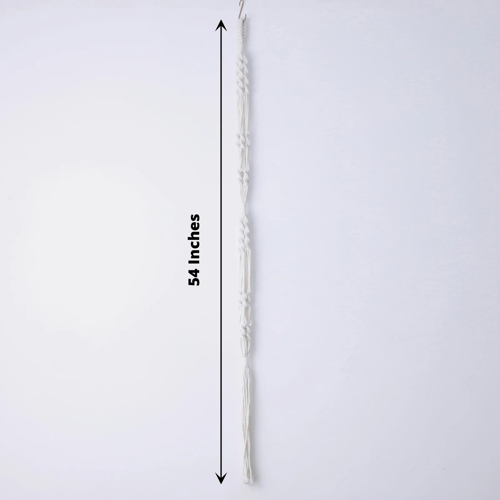 2 Tier Ivory Cotton Ropes Macrame Plant Hanger Decorative POT HOLDERS Events