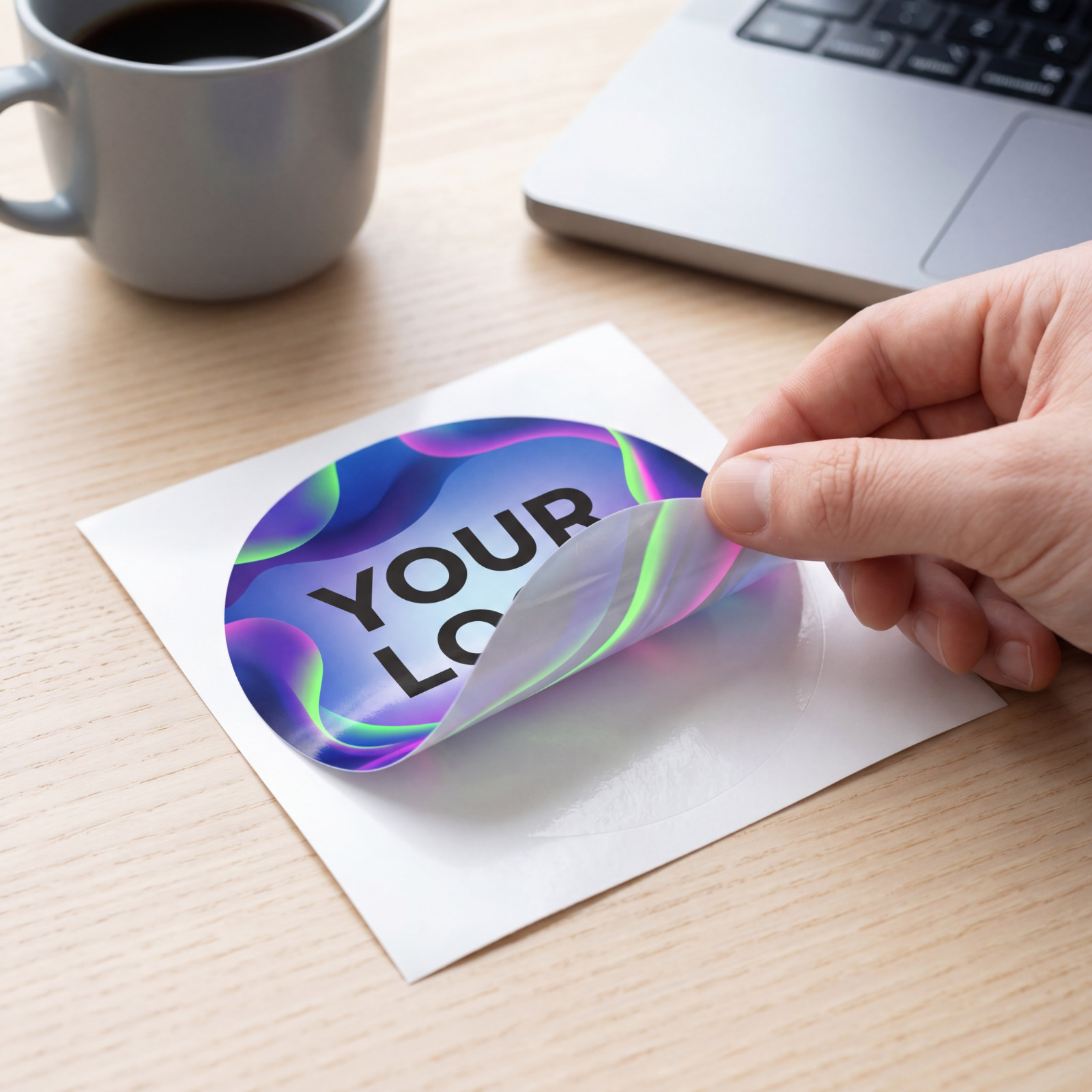Custom Logo Stickers Die Cut Vinyl Decals Waterproof UV Resistant 2&Prime;-20&Prime; Size