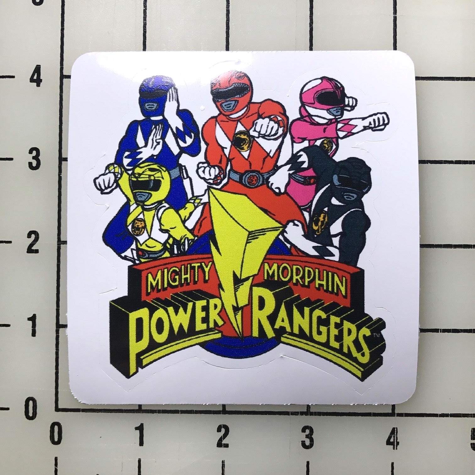 Power Rangers 4&Prime; Wide Vinyl Decal Sticker BOGO