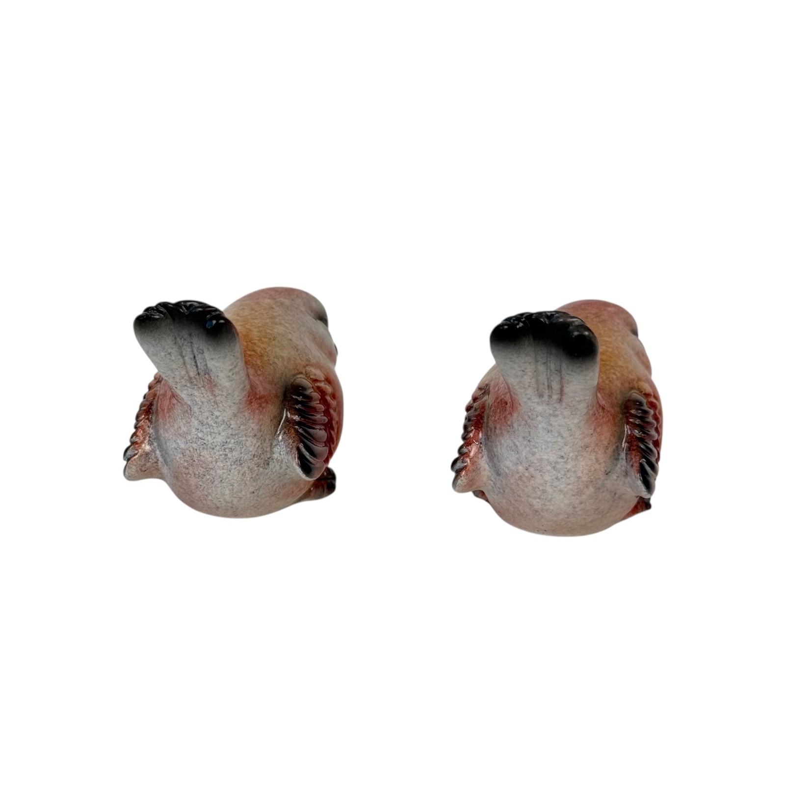 Small Resin Red Bird Decor Figurine Set of Two – 2.5 inches long