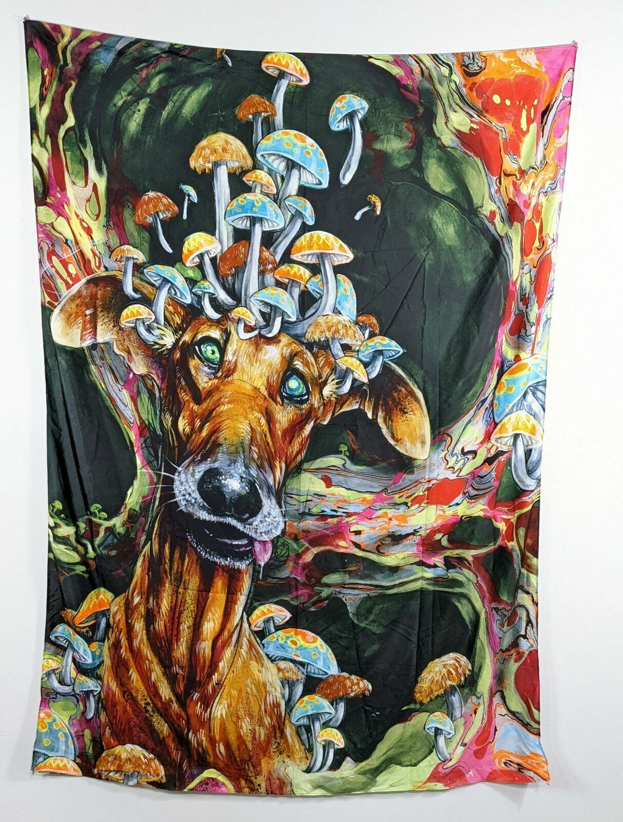 Third Eye Tapestries Mushrooms Tapestry 60 x 80 inch