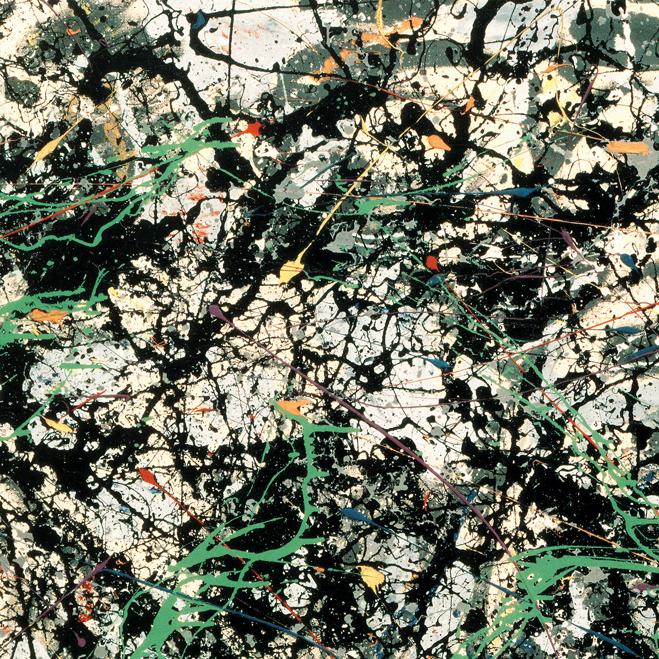 60W »x24H » LUCIFER 1947 by JACKSON POLLOCK DRIP SPLATTER Repro CHOICES of CANVAS
