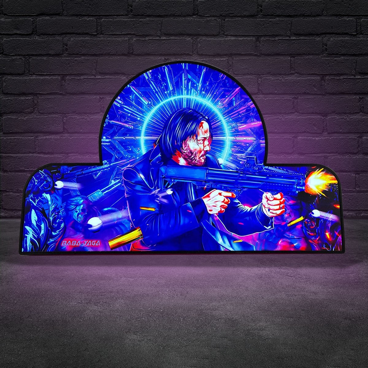 Ultimate John Wick Pinball Topper LED USB Lightbox for Pinball Topper Machine
