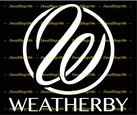 Weatherby Firearms – Hunting/Outdoor Sports – Vinyl Die-Cut Peel N&rsquo; Stick Decal