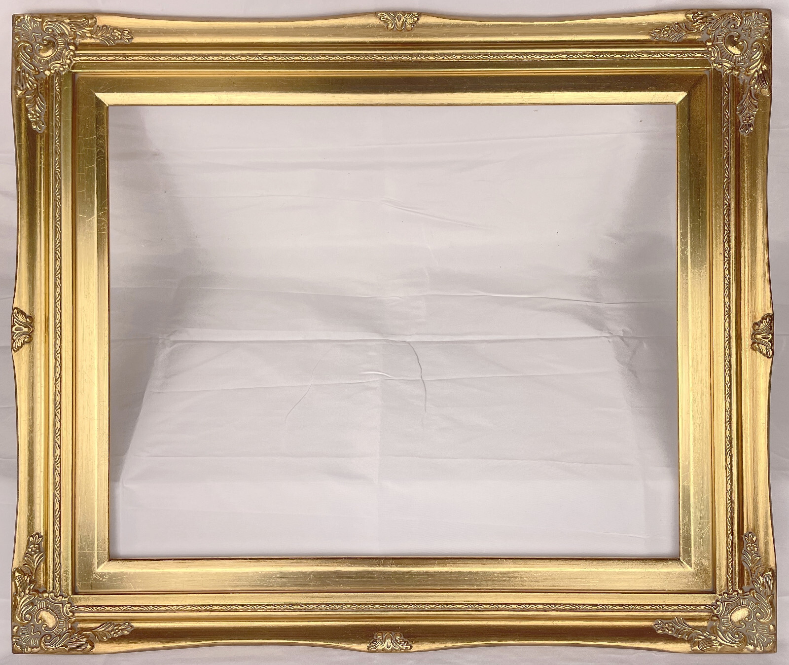 Antique Gold Ornate Baroque Wood Picture Frame Gold Liner 3&Prime; Wide