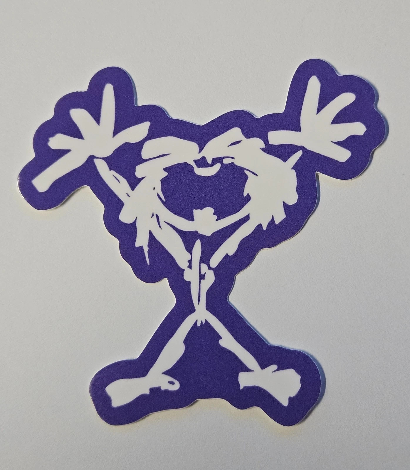 Pearl Jam Die-Cut Vinyl Sticker Purple & White 3&Prime; Stickman Glossy