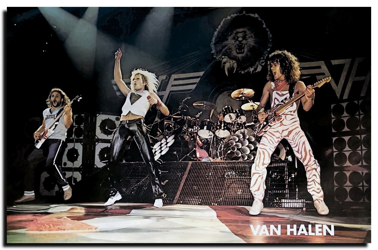 Van Halen Poster 24×36 Inch Photo Rare Print Wall Art Print VH02
