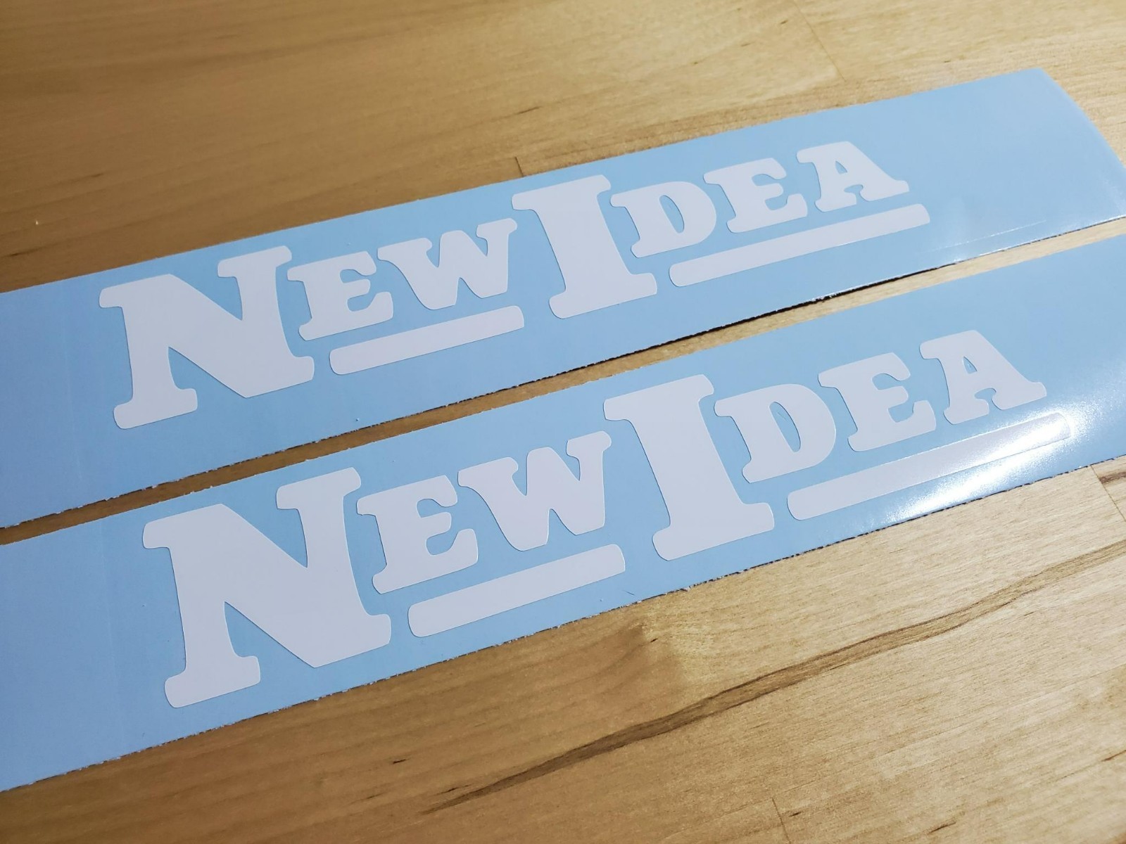 new idea tractor farm Decals Stickers Gloss white 8&Prime; (2) Fast USA