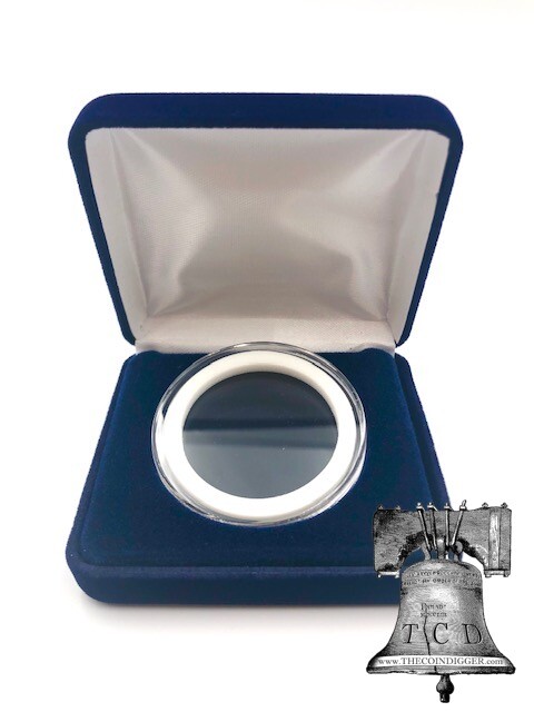 Air-tite Coin Holder Steel Velvet Storage Box + Model I 33-42mm Capsule Case