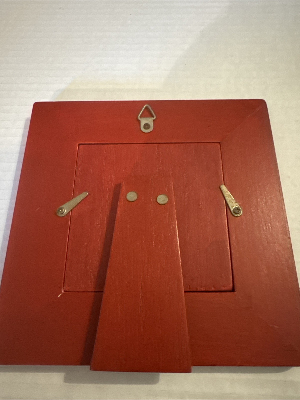 Ladybug Picture Frame 3” X 3” Frame Red Wood Ladybugs
