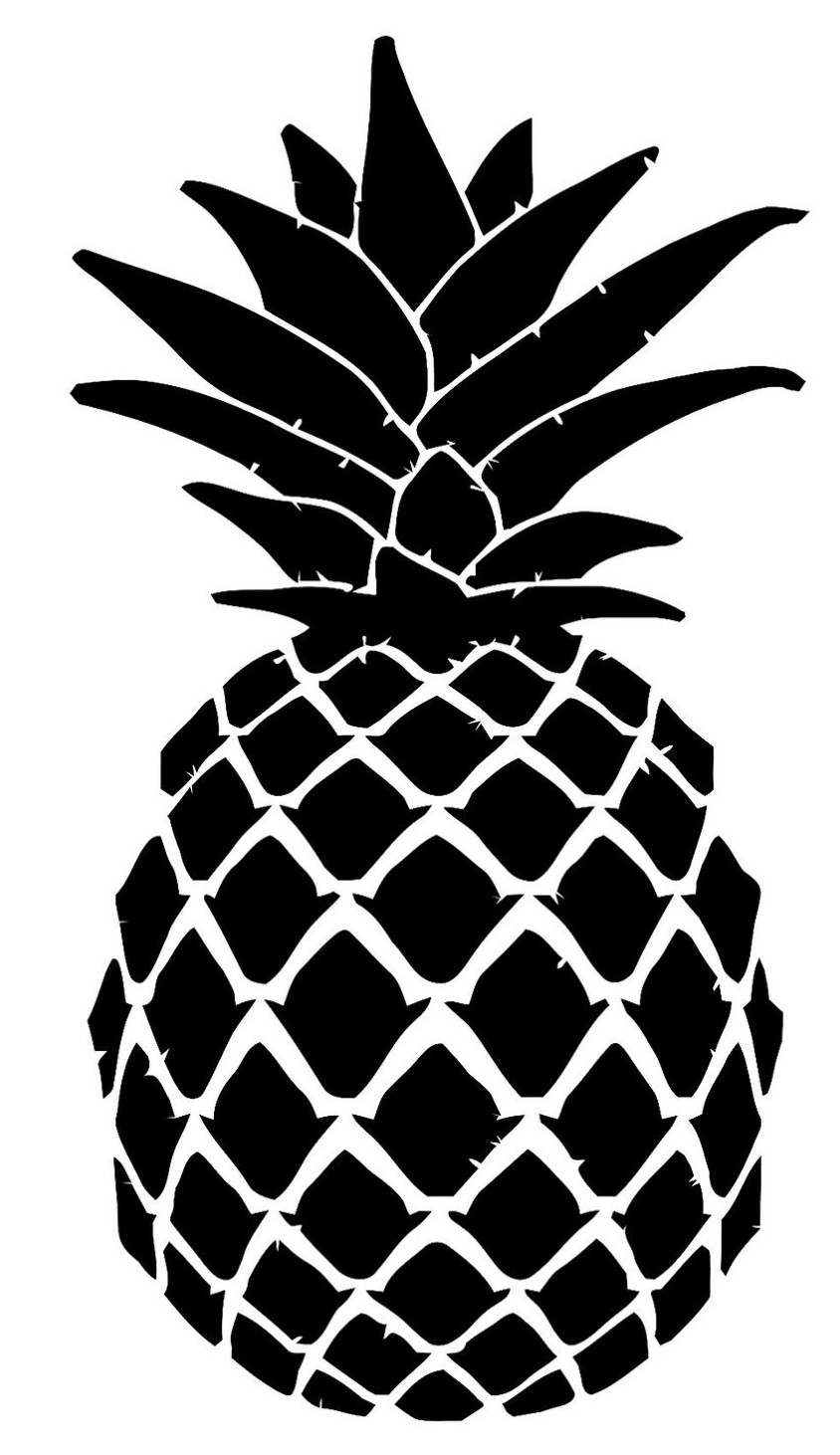 Summer Pineapple Fresh Fruit Inspired Vinyl Wall Decor Print Decal Sticker 4&Prime;