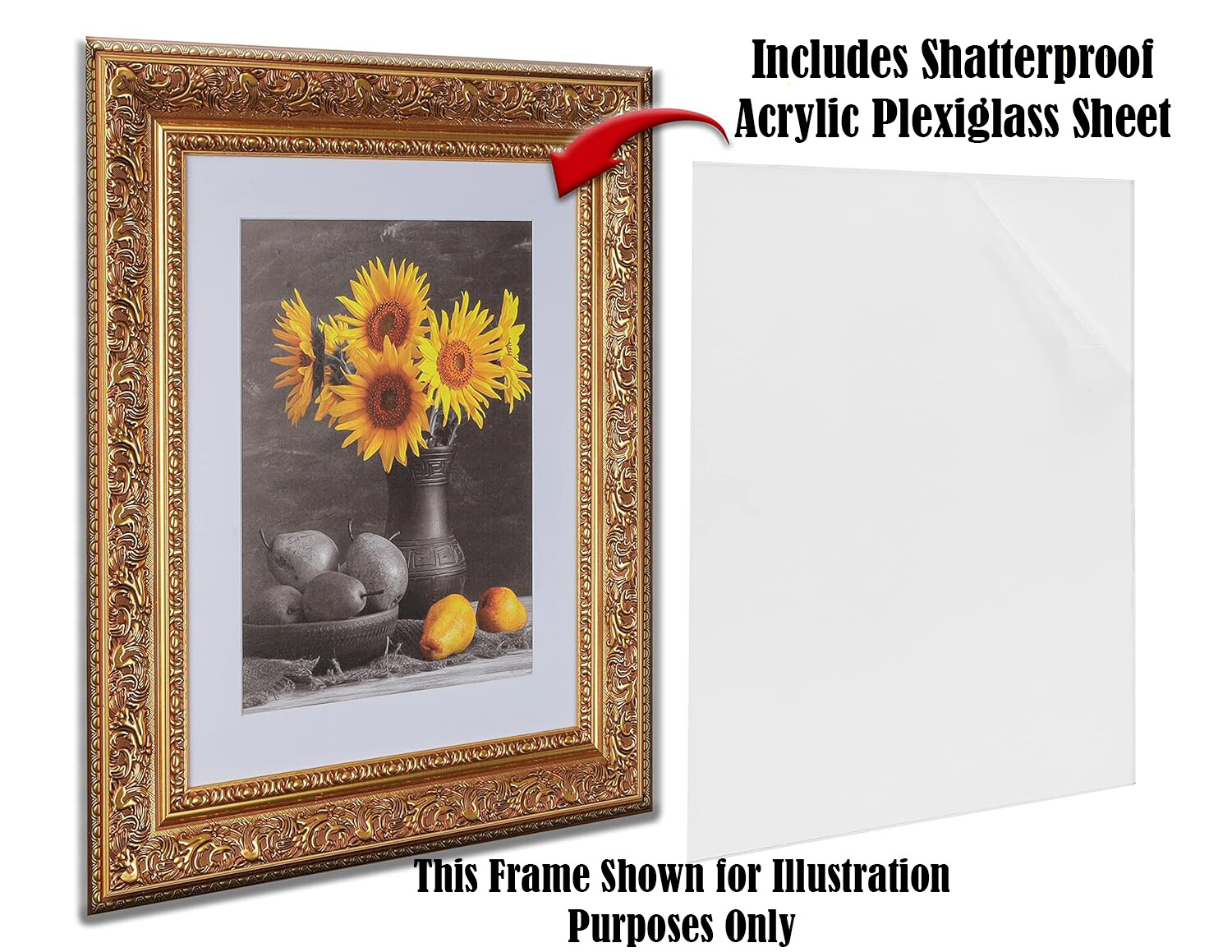 4-Pack Custom Picture Poster Frame 3-1/2&Prime; Silver Victorian 16×20 24×36 1556-S125