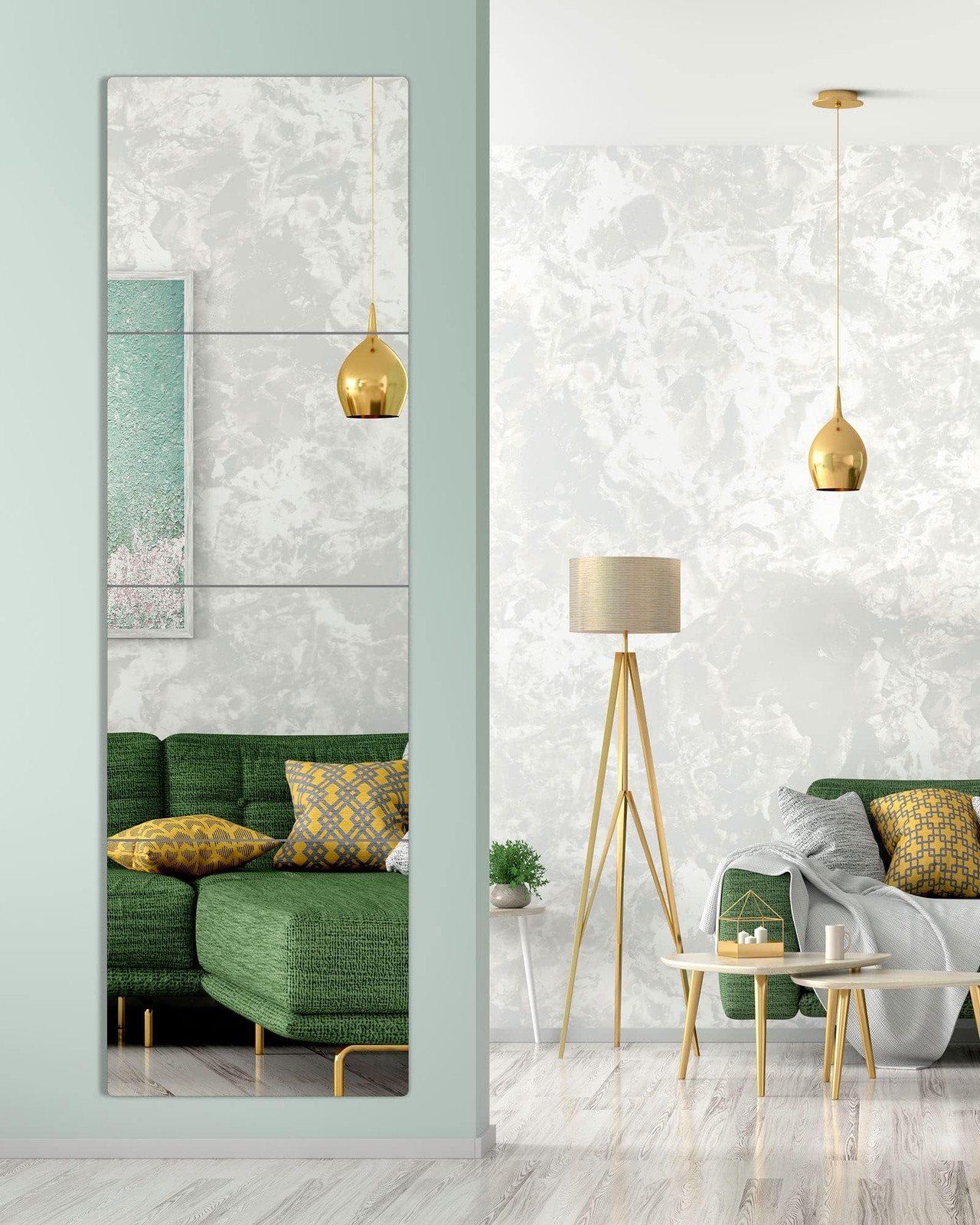 Unbreakable Full Length Mirror For Wall Mounted, Over The Door Mirror, Full B…