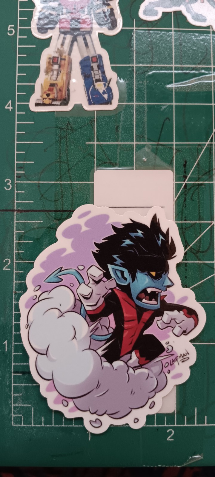 X-MEN&rsquo;S X NIGHTCRAWLER X VYNIL HIGH-GLOSS DIE-CUT STICKER 3X2 INCH STICKER X