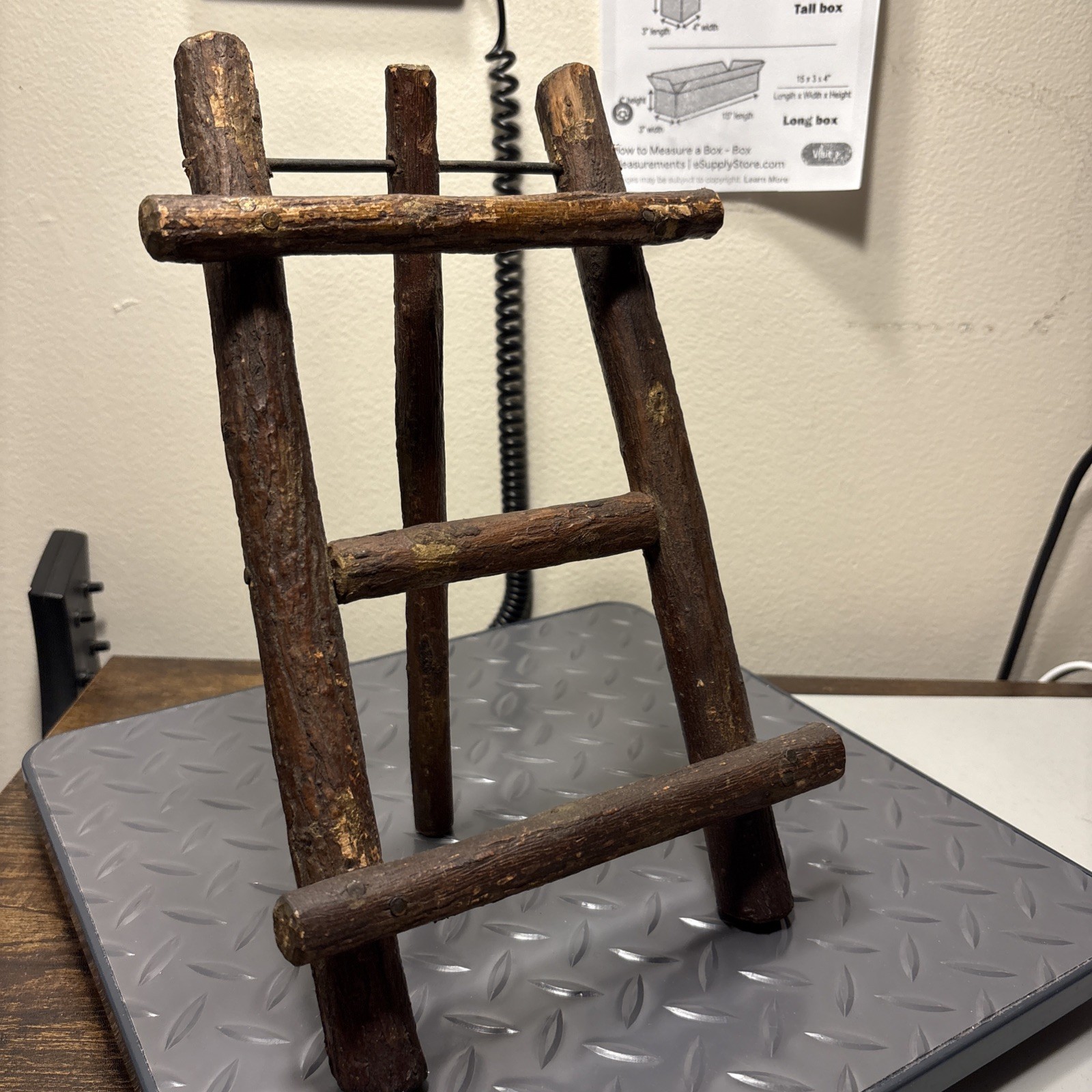 Easel Display Stand Rustic Wood
