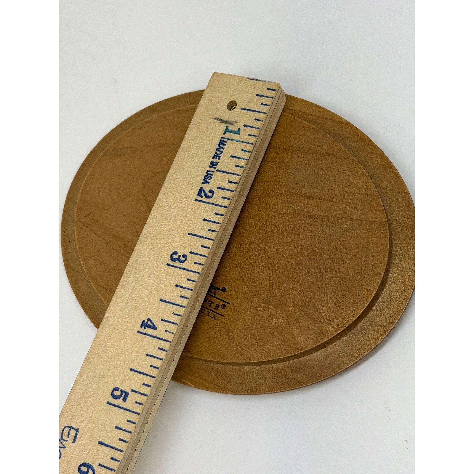 Longaberger Basket Replacement Lid Brown Wood Oval WoodCrafts Dresden Ohio USA