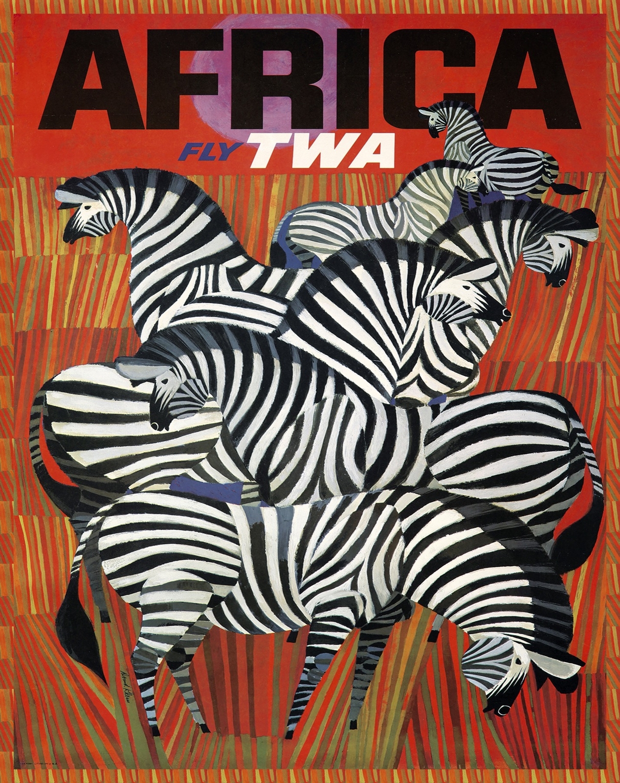 Decoration Poster.Home room art.Interior design.Africa Zebras.Stripes.Cebra.7250