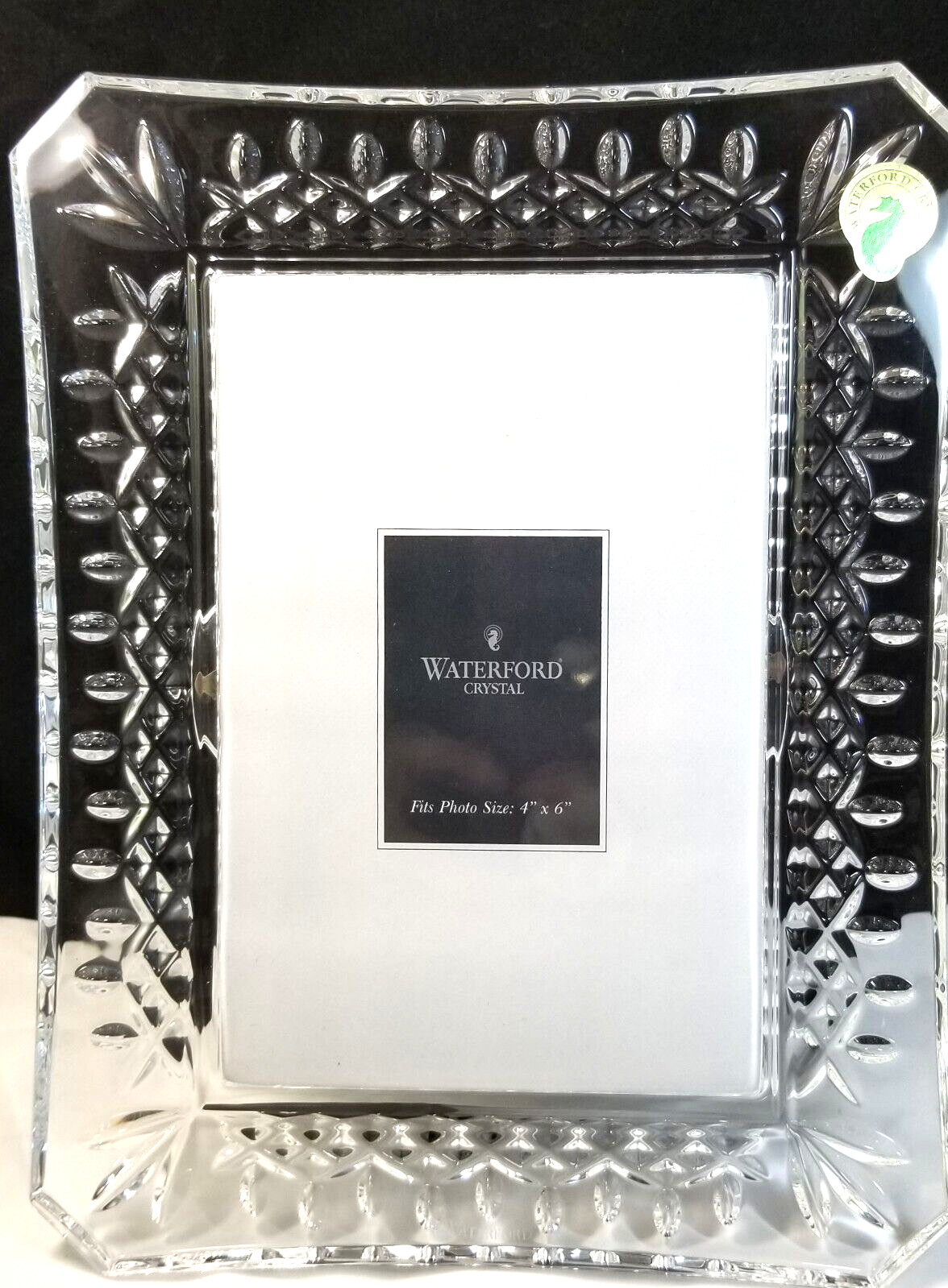 WATERFORD Crystal Lismore 4X6&Prime; Frame In Waterford Box w/tags # 108049