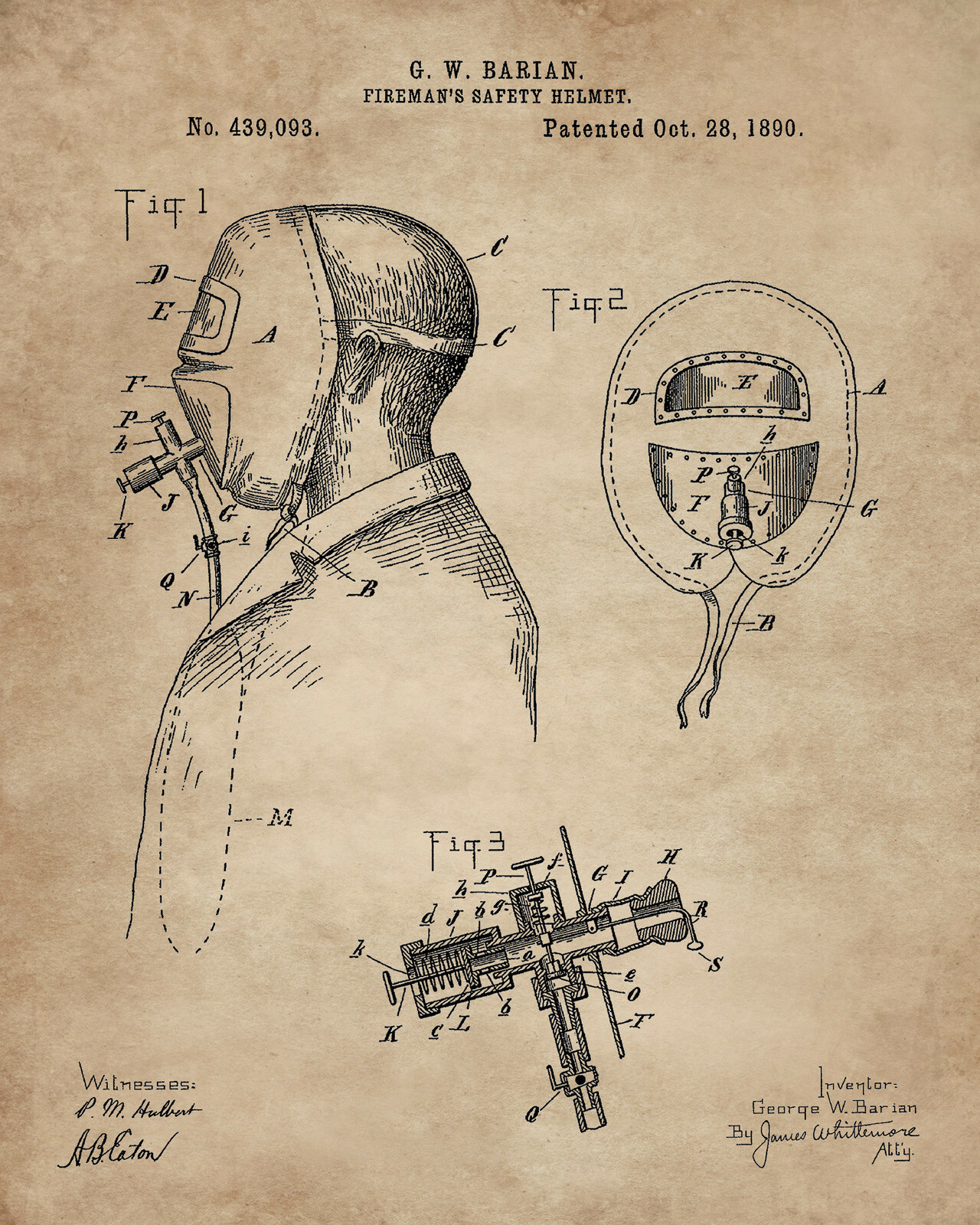 6 Firefighter Patent Art Prints 8&Prime;x10&Prime; Gift Idea for Firemen First Responder