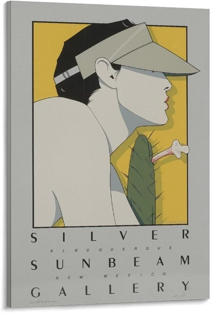 Patrick Nagel 1980s Retro Female Illustration Art Wall Poster 24×36