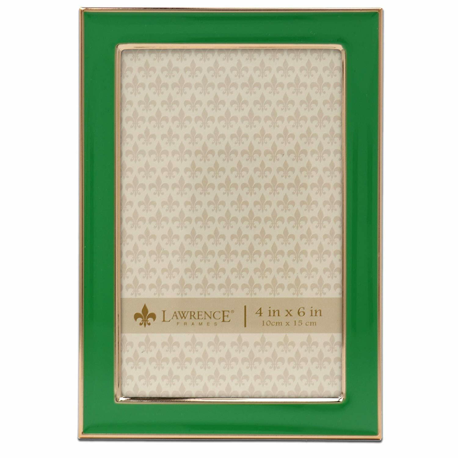 Lawrence 4×6 Emerald Green & Gold Picture Frame (Same Shipping Any Qty)