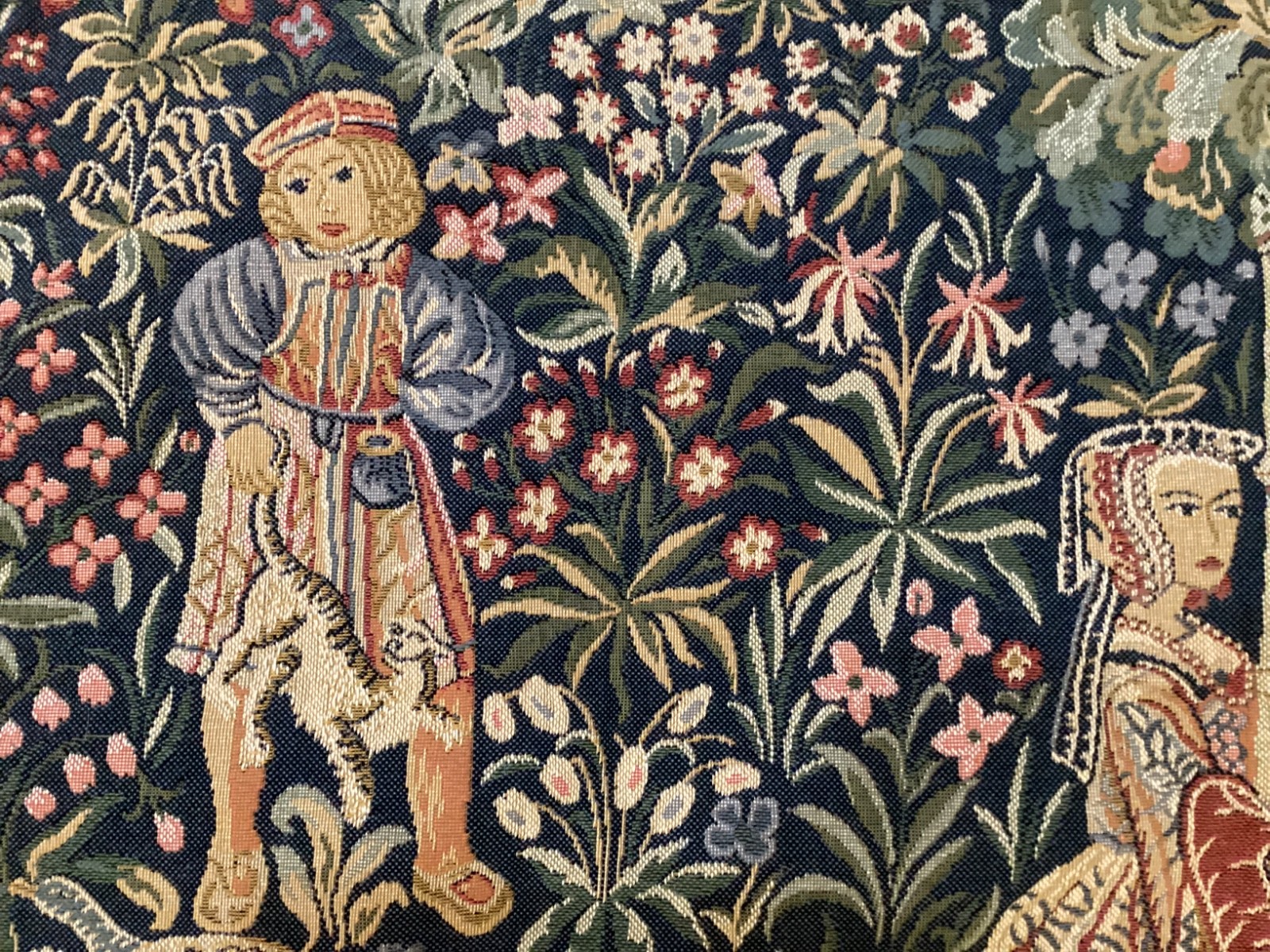 Wall Hanging Tapestry The Concert Made in France 28 x 38 « 