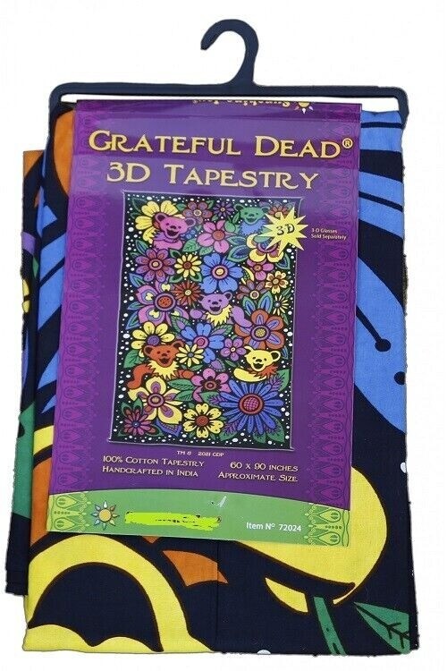 New Pretty Flowers Dancing Bears Grateful Dead Tapestry Gift Wall Hanging Decor