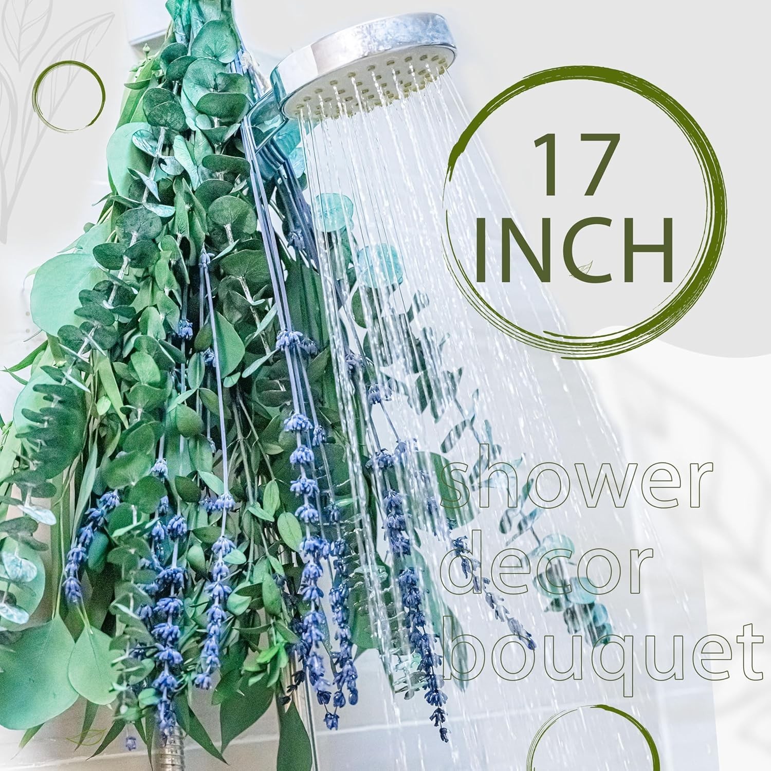 Eucalyptus Lavender Shower Bundle 17in Fresh Hanging Aromatic Home Decor