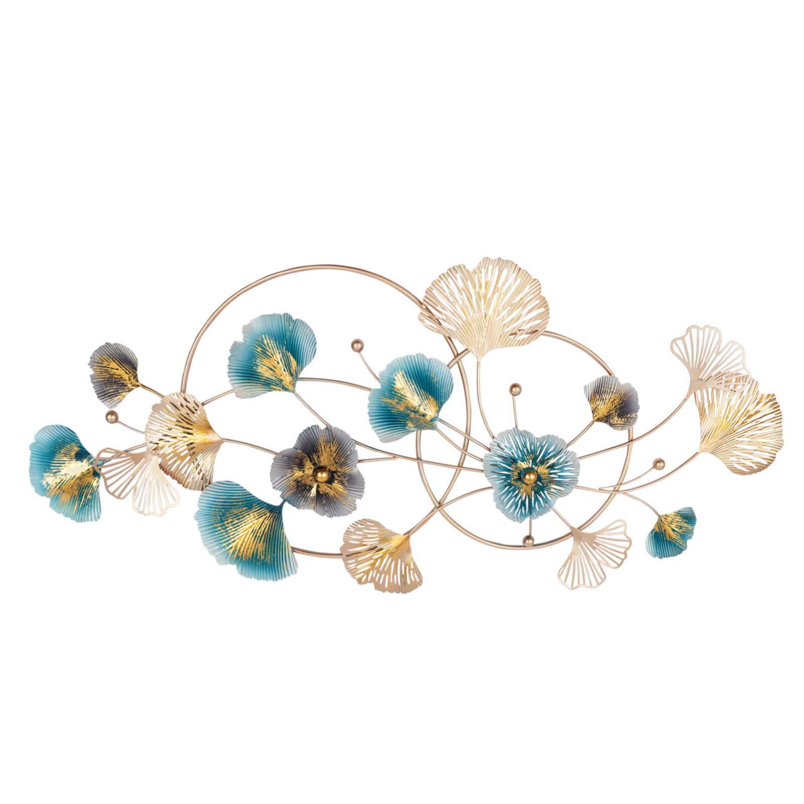 3D Metal Engraving Ginkgo Wall Decor Hanging Art Decor For Bedroom Living Room