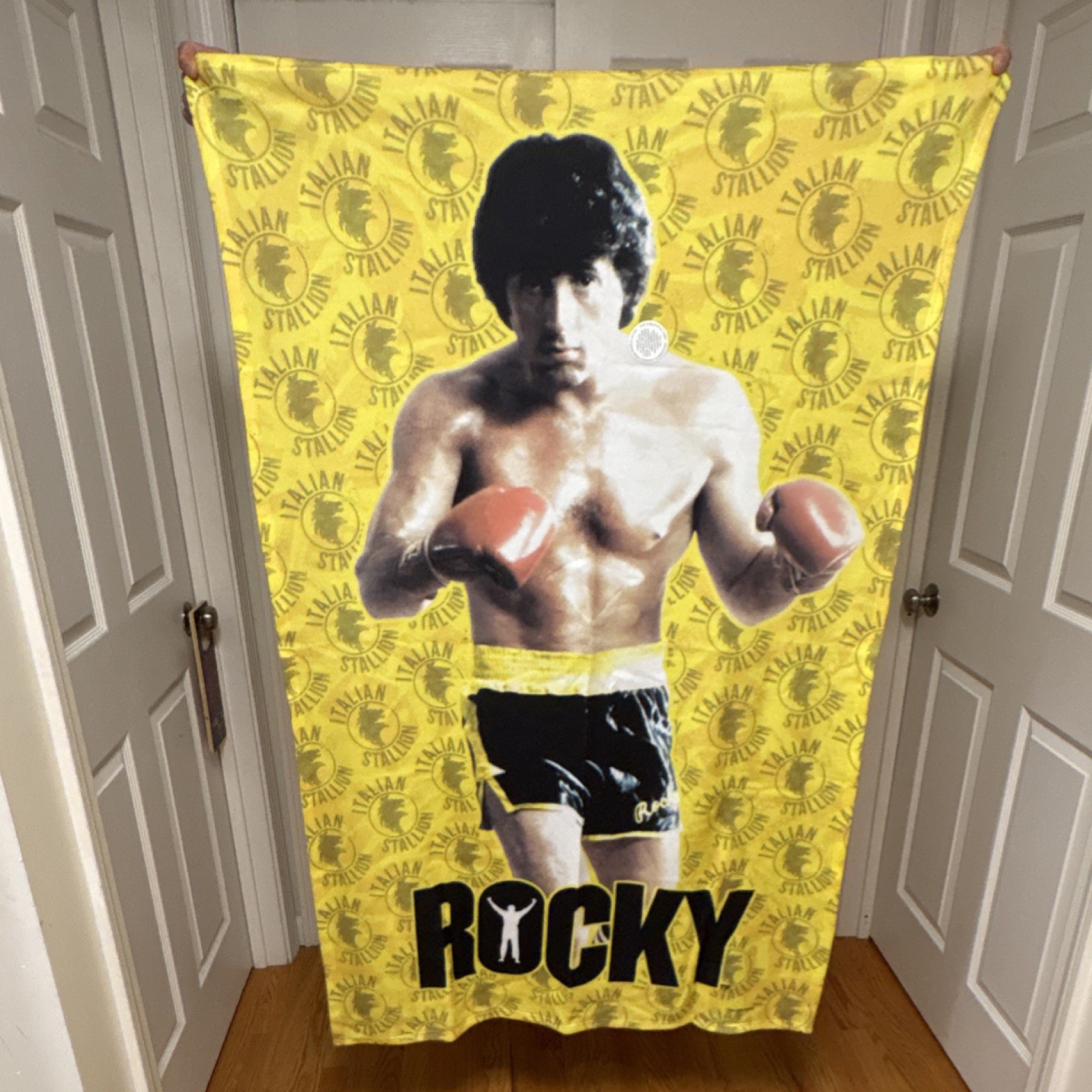 LogoVision Rocky Balboa Italian Stallion Tapestry 100% Polyester Yellow