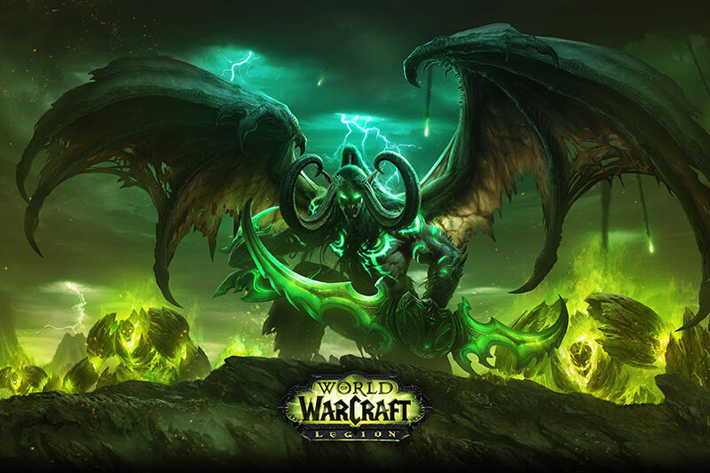 World Of Warcraft Legion 2016 Poster 30X20&Prime; Wall Print Game Silk Demon Hunter
