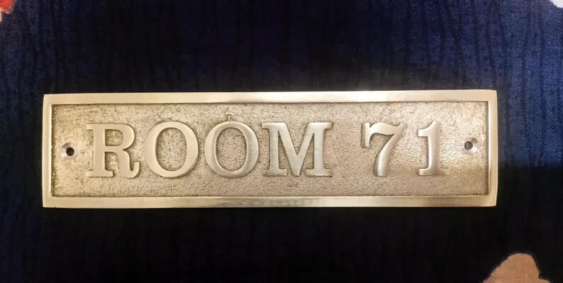 ANY ROOM NUMBER PERSONALIZED PLAQE for Recognition Plaques, Name Plates and sign